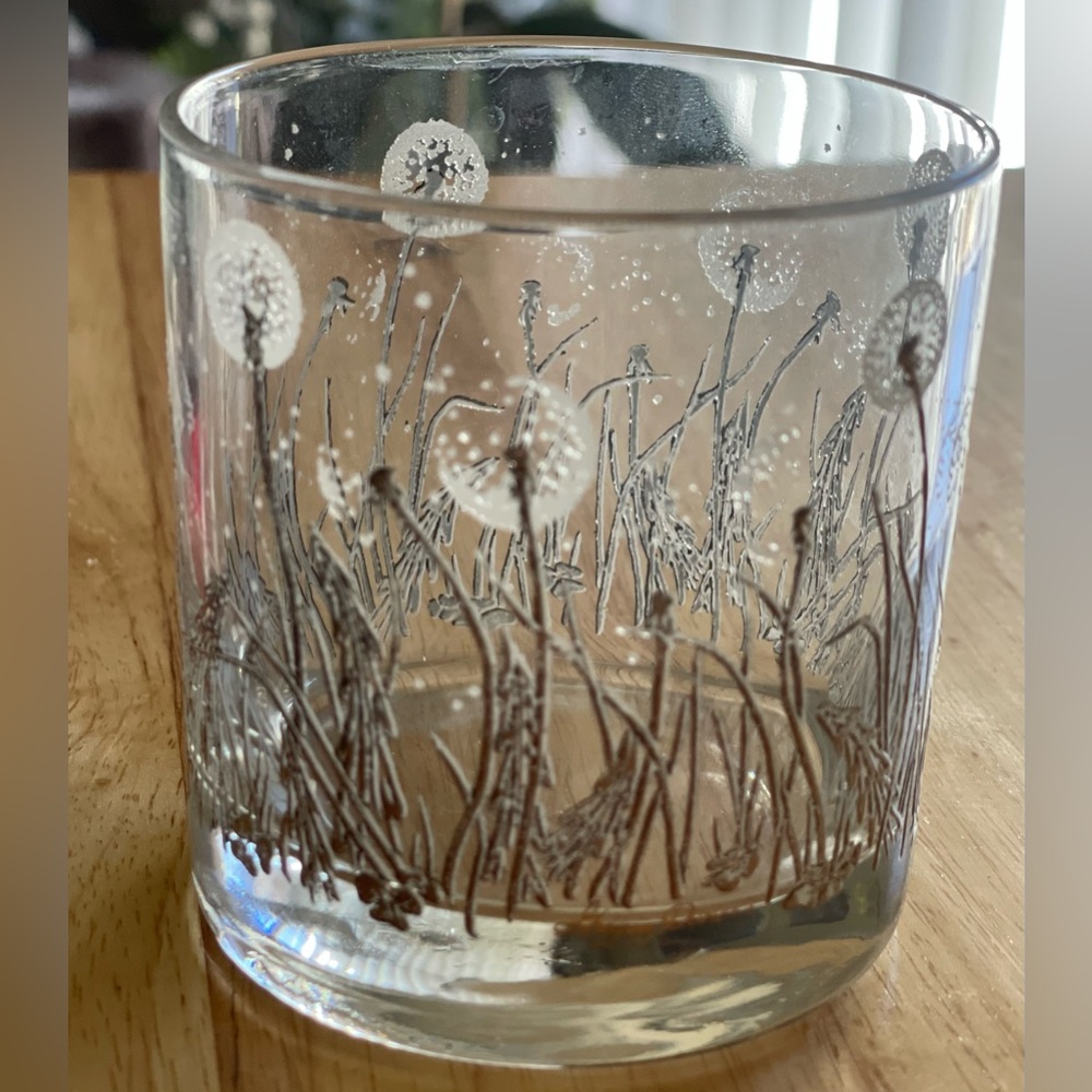 Gregory Duncan Dandelion Rocks Glass 22Kt Gold Signature